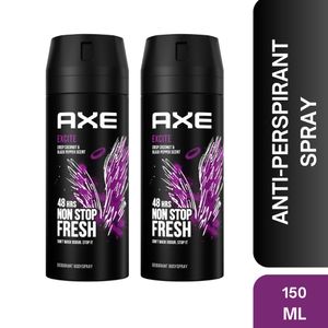 Axe Twin Pack Excite Crisp Coconut & Black Pepper Scent 48Hrs Deodorant 150ml